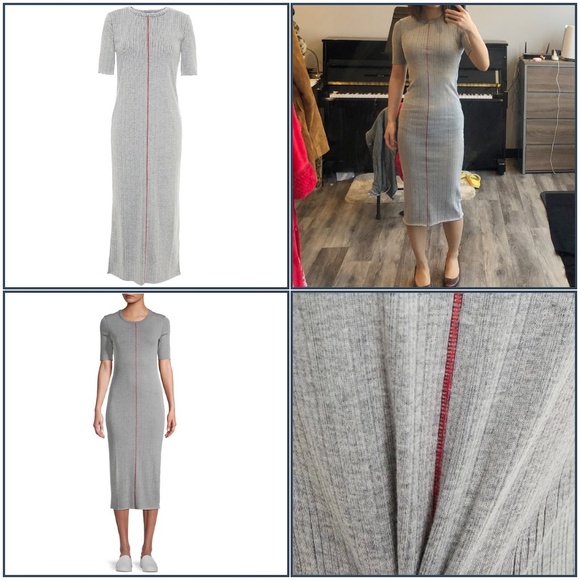 Rag & Bone- Elina Mélange Ribbed Midi Dress (NWT) - Picture 4 of 16